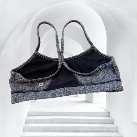 lululemon athletica Other - Lululemon Flow Y Grey Sports Bra Size 6